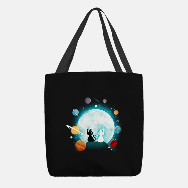 Moon Cat Planets-none basic tote-Vallina84