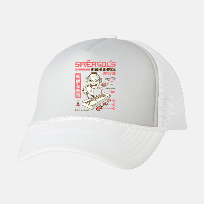 Smeagol's Sushi Shack-unisex trucker hat-hbdesign