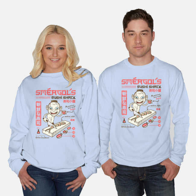 Smeagol's Sushi Shack-unisex crew neck sweatshirt-hbdesign