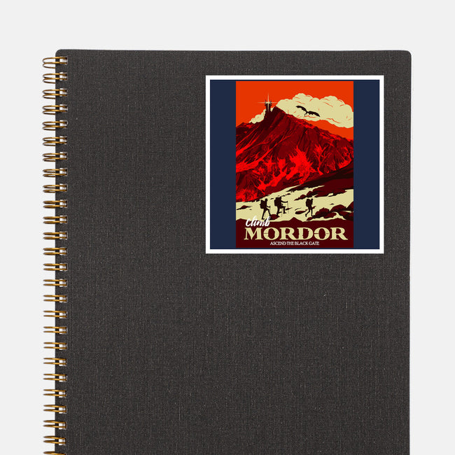 Climb Mordor-none glossy sticker-heydale