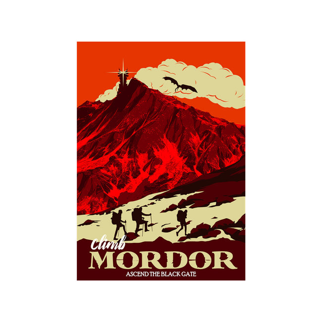 Climb Mordor-none non-removable cover w insert throw pillow-heydale