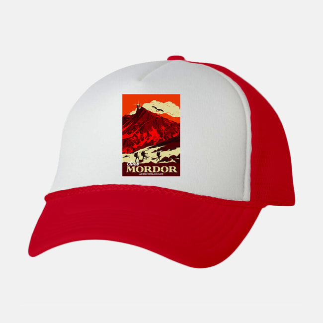 Climb Mordor-unisex trucker hat-heydale