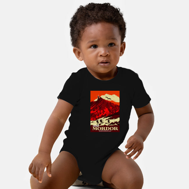 Climb Mordor-baby basic onesie-heydale