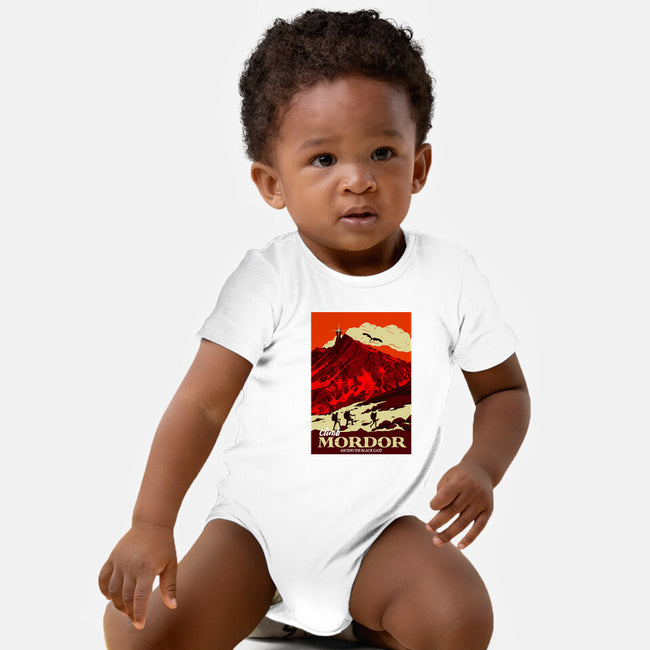 Climb Mordor-baby basic onesie-heydale