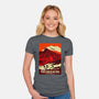 Climb Mordor-womens fitted tee-heydale