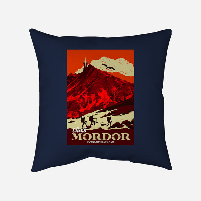 Climb Mordor-none non-removable cover w insert throw pillow-heydale