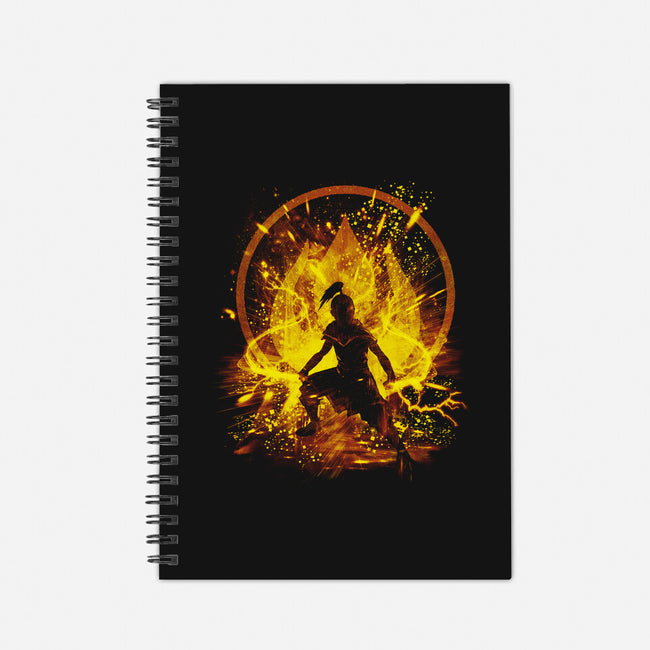 Fire Prince-none dot grid notebook-kharmazero