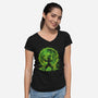 Earth Storm-womens v-neck tee-kharmazero