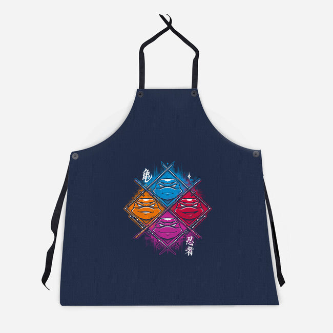 Four Turtles-unisex kitchen apron-StudioM6