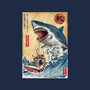 Hunting The Shark In Japan-none removable cover w insert throw pillow-DrMonekers