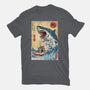 Hunting The Shark In Japan-womens fitted tee-DrMonekers