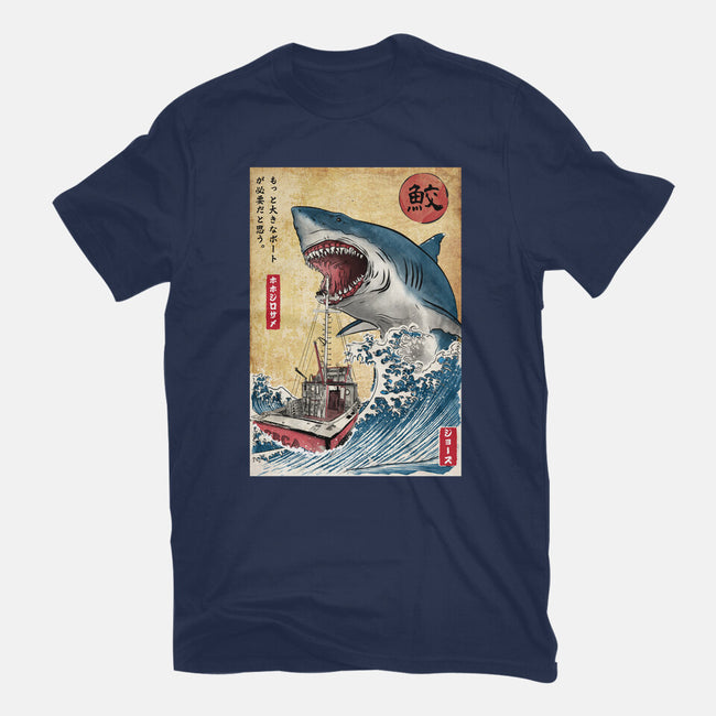 Hunting The Shark In Japan-womens basic tee-DrMonekers