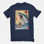 Hunting The Shark In Japan-womens fitted tee-DrMonekers