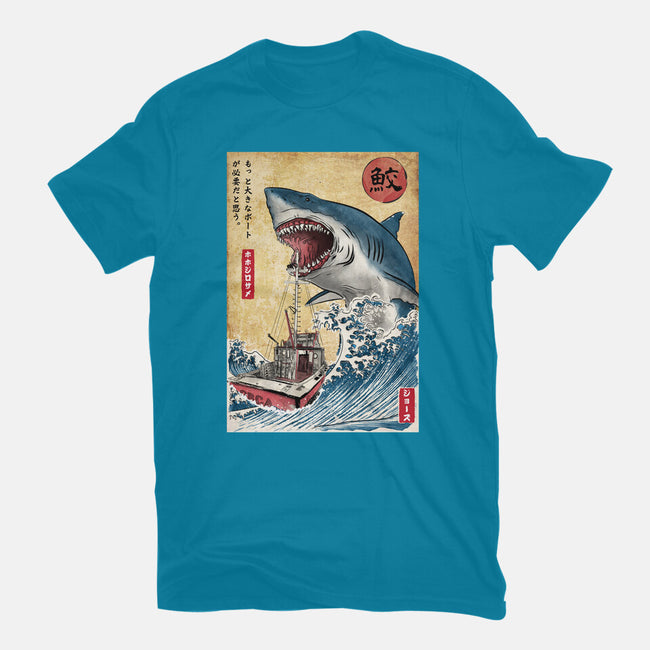 Hunting The Shark In Japan-womens basic tee-DrMonekers