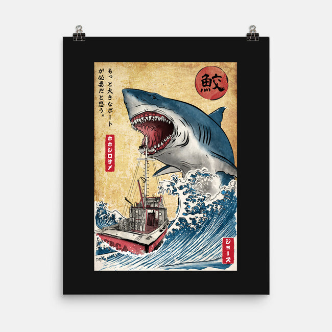 Hunting The Shark In Japan-none matte poster-DrMonekers