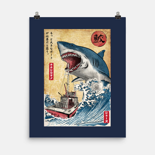 Hunting The Shark In Japan-none matte poster-DrMonekers