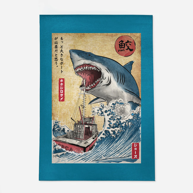 Hunting The Shark In Japan-none outdoor rug-DrMonekers