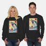 Hunting The Shark In Japan-unisex crew neck sweatshirt-DrMonekers
