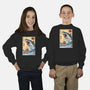 Hunting The Shark In Japan-youth crew neck sweatshirt-DrMonekers