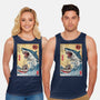 Hunting The Shark In Japan-unisex basic tank-DrMonekers