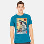Hunting The Shark In Japan-mens heavyweight tee-DrMonekers