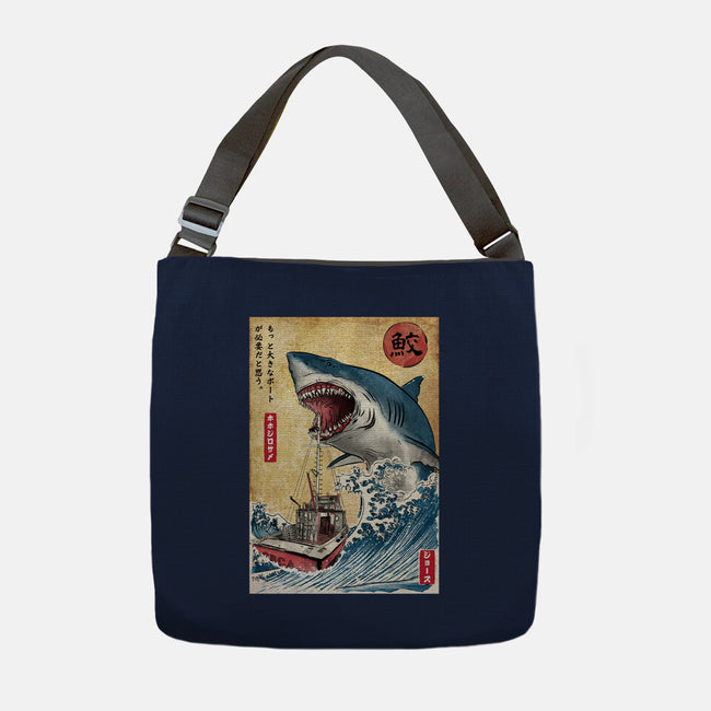 Hunting The Shark In Japan-none adjustable tote-DrMonekers
