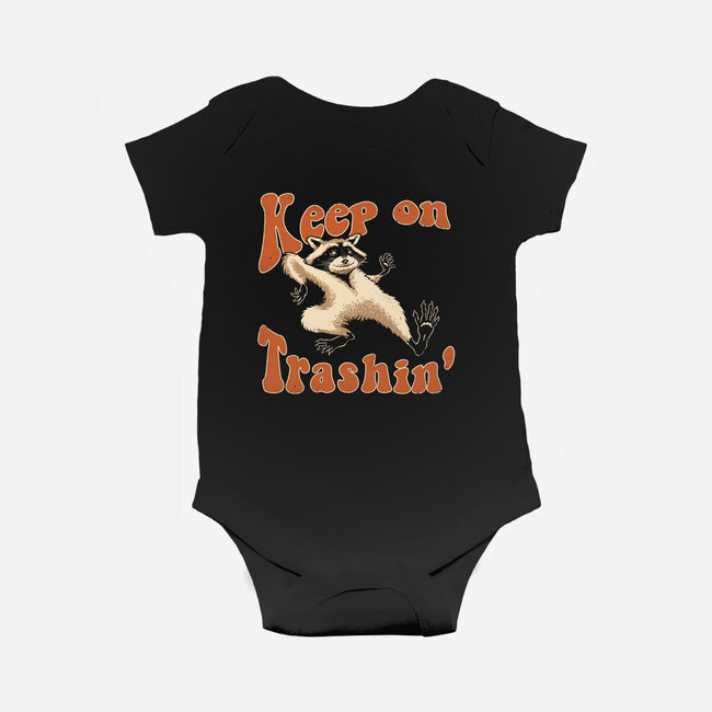 Keep On Trashin'-baby basic onesie-vp021