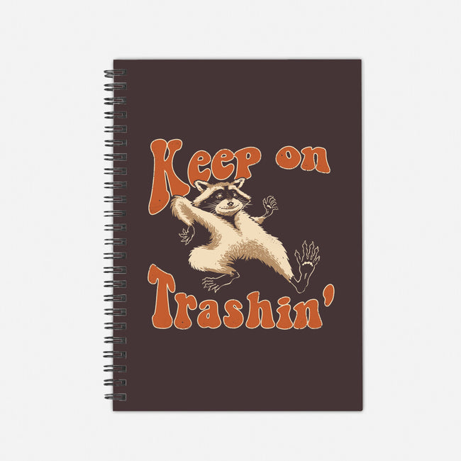 Keep On Trashin'-none dot grid notebook-vp021