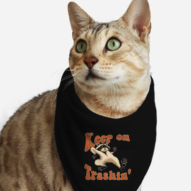 Keep On Trashin'-cat bandana pet collar-vp021