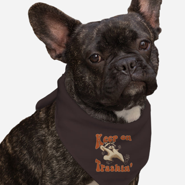 Keep On Trashin'-dog bandana pet collar-vp021