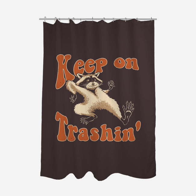 Keep On Trashin'-none polyester shower curtain-vp021