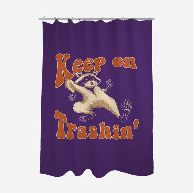 Keep On Trashin'-none polyester shower curtain-vp021