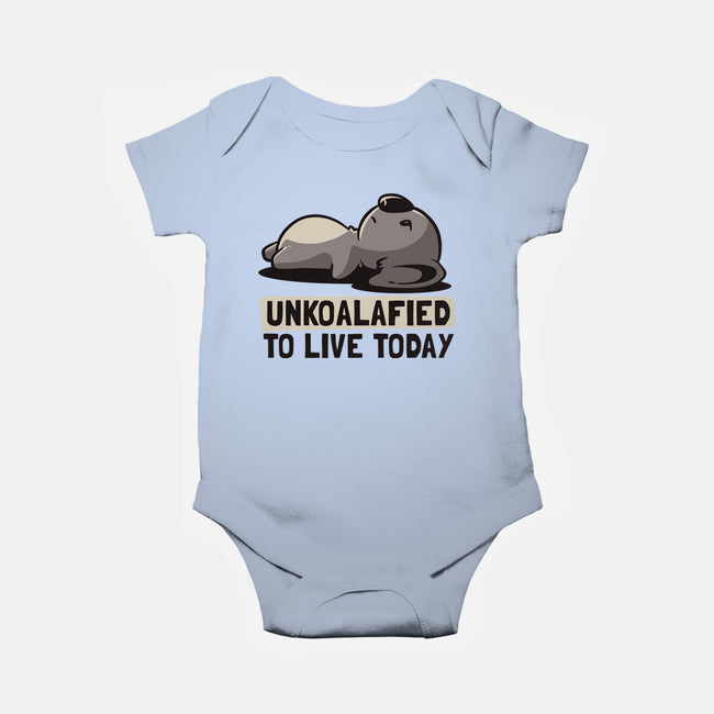 Unkoalified To Live Today-baby basic onesie-eduely