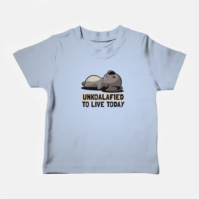 Unkoalified To Live Today-baby basic tee-eduely