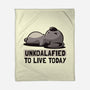 Unkoalified To Live Today-none fleece blanket-eduely