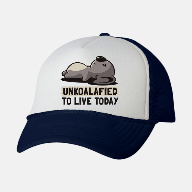 Unkoalified To Live Today-unisex trucker hat-eduely