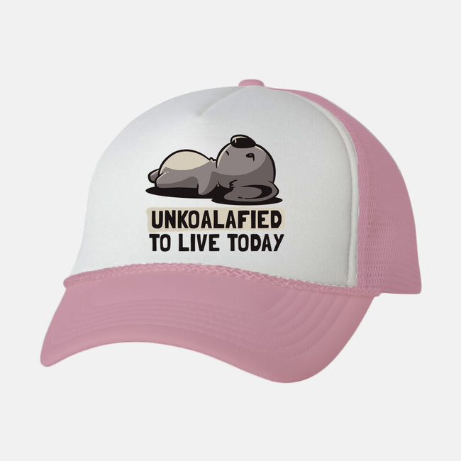 Unkoalified To Live Today-unisex trucker hat-eduely