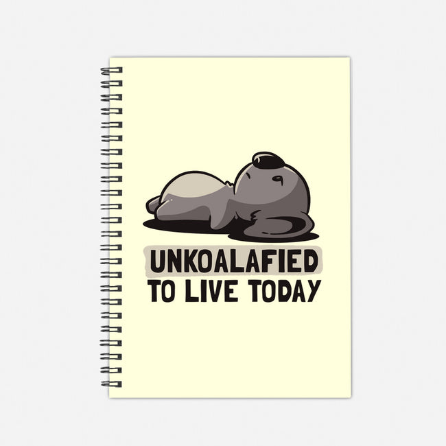 Unkoalified To Live Today-none dot grid notebook-eduely