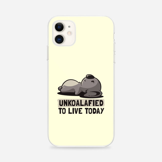 Unkoalified To Live Today-iphone snap phone case-eduely