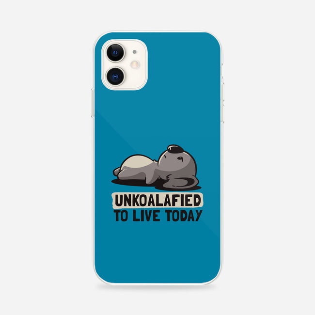 Unkoalified To Live Today-iphone snap phone case-eduely