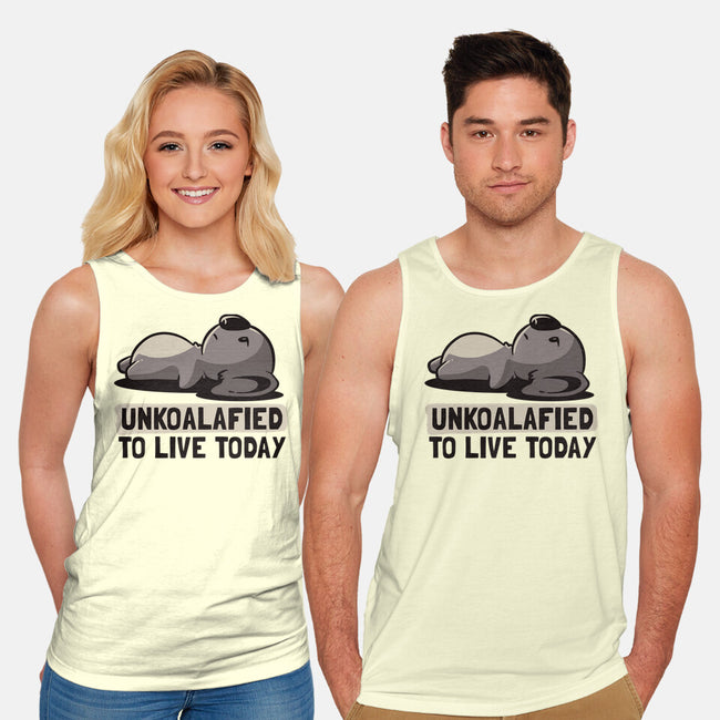 Unkoalified To Live Today-unisex basic tank-eduely