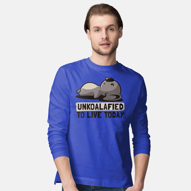 Unkoalified To Live Today-mens long sleeved tee-eduely
