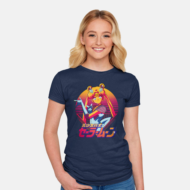 Sailor Cute-womens fitted tee-Odin Campoy