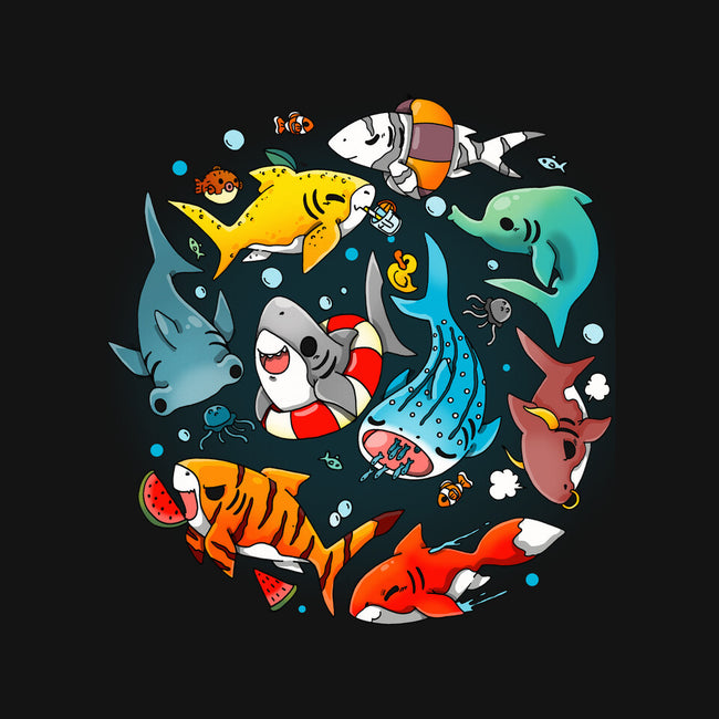 Summer Shark-unisex baseball tee-Vallina84