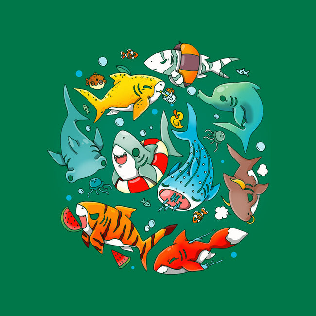 Summer Shark-unisex pullover sweatshirt-Vallina84