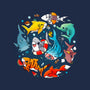 Summer Shark-none removable cover w insert throw pillow-Vallina84