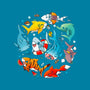 Summer Shark-none removable cover w insert throw pillow-Vallina84
