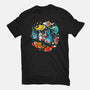 Summer Shark-womens basic tee-Vallina84