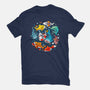 Summer Shark-womens basic tee-Vallina84