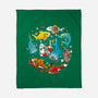 Summer Shark-none fleece blanket-Vallina84